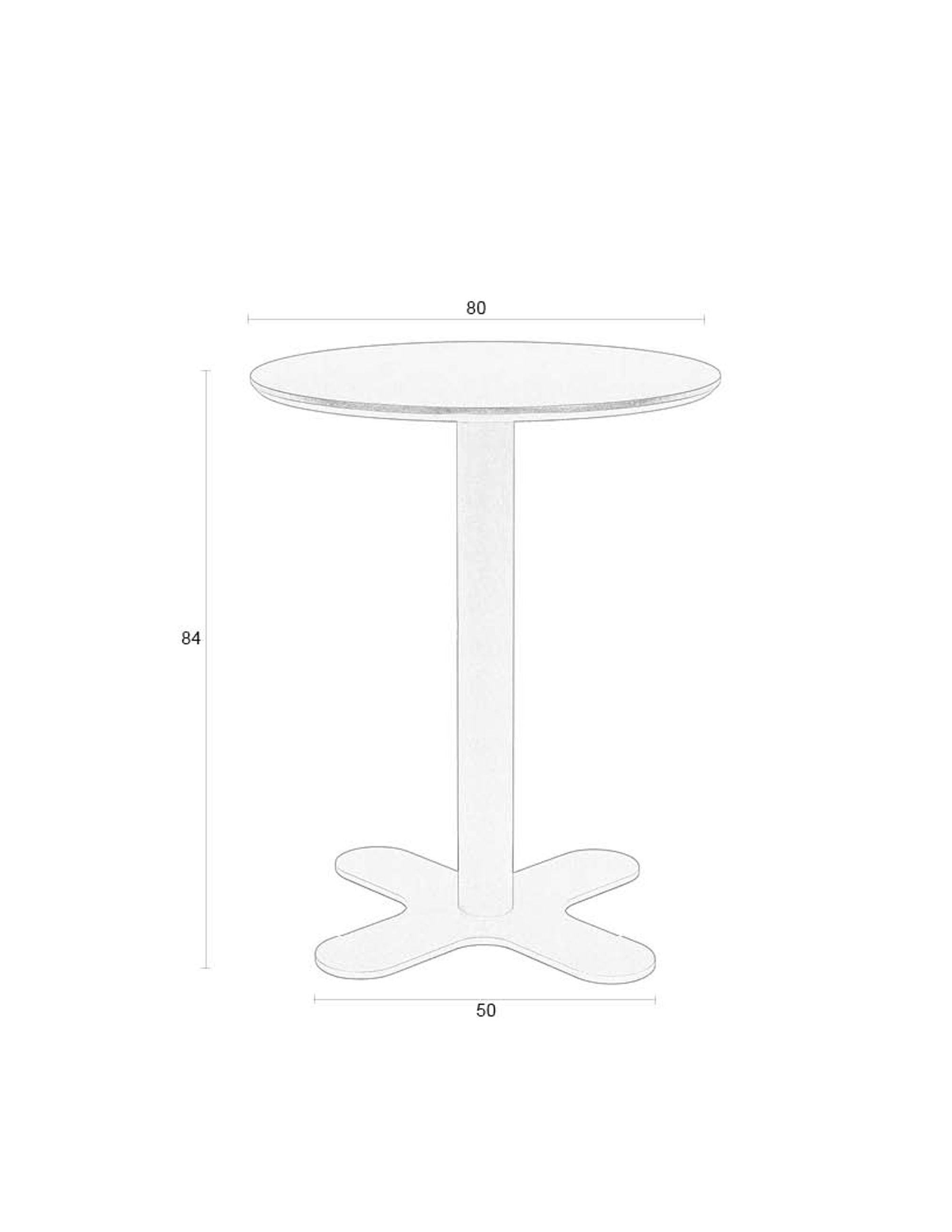 Sanyesy Black Bistro Table